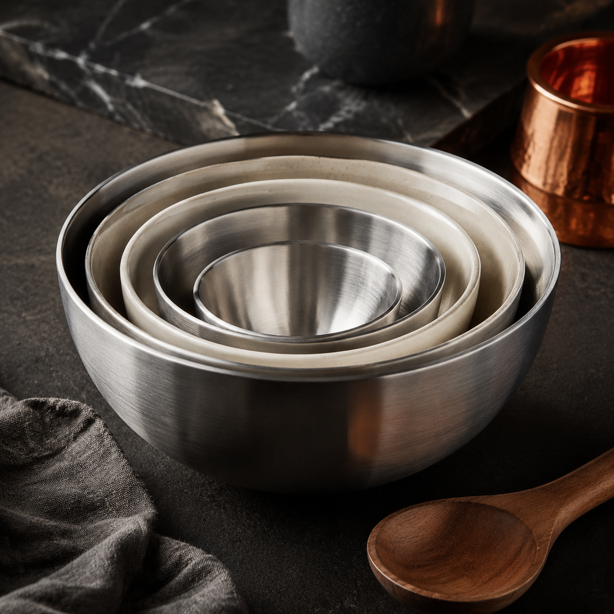 Steel Mixing Bowls
