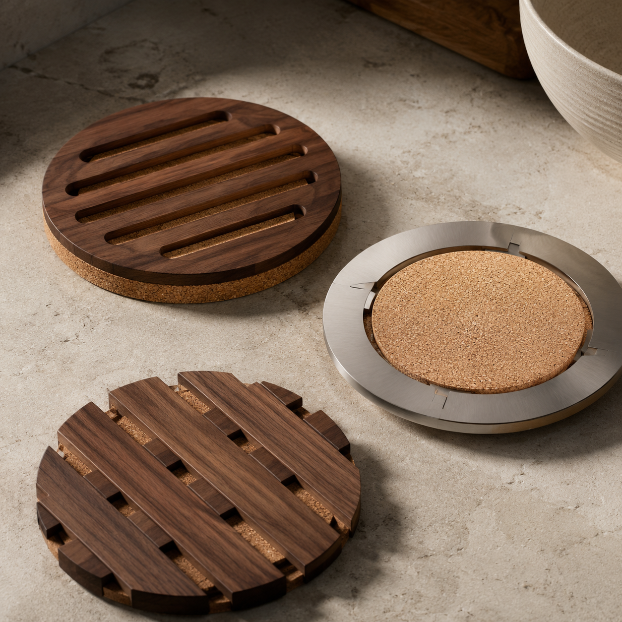 Cork Trivet Set